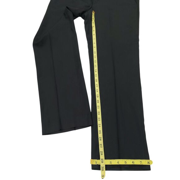 John Varvatos Pants Mens 34x30 Black Flat Front Straight Leg Wool Office Work - Picture 12 of 12